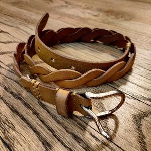Banana Republic braided leather belt!